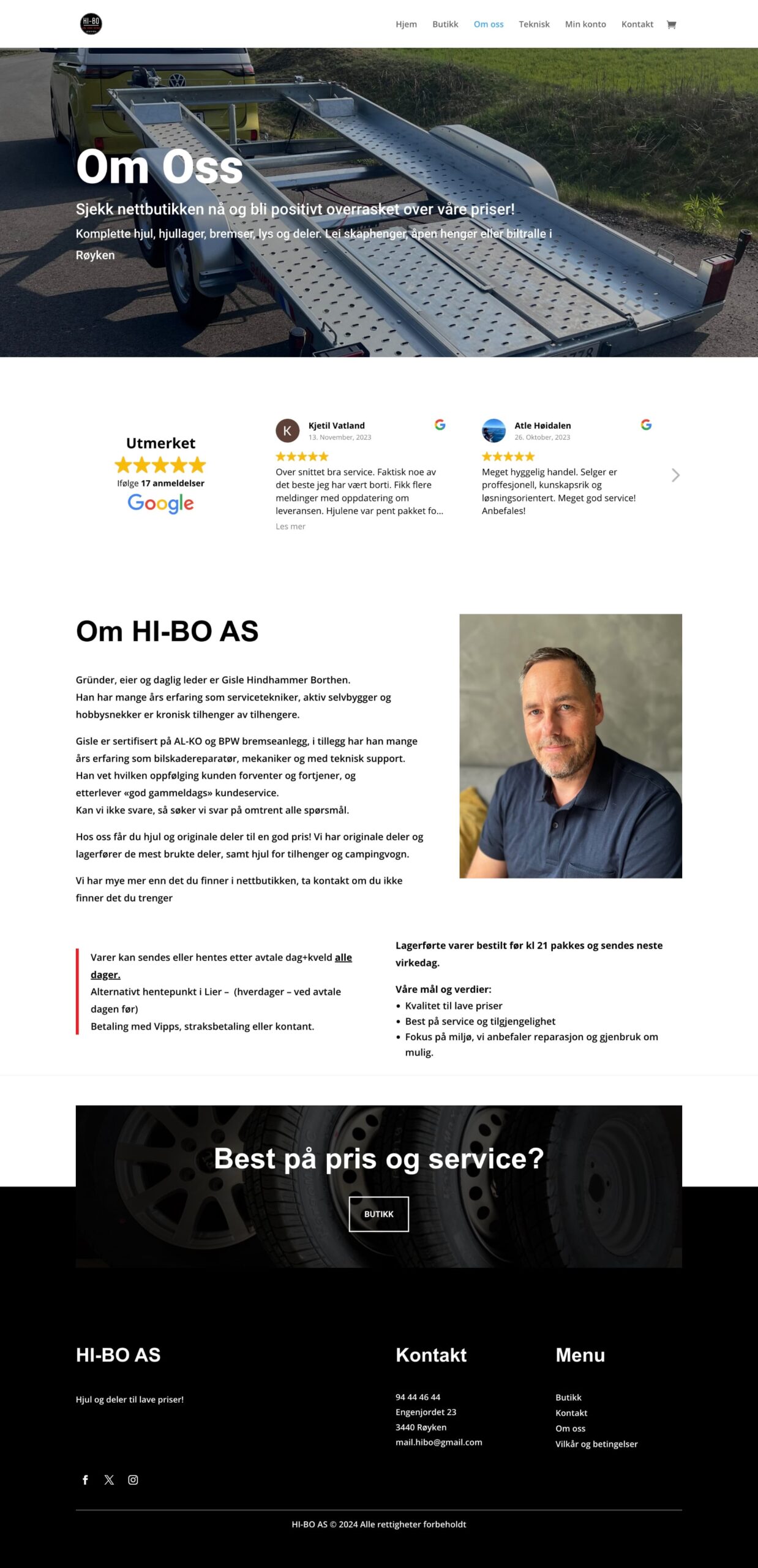Hi-Bo About us Page